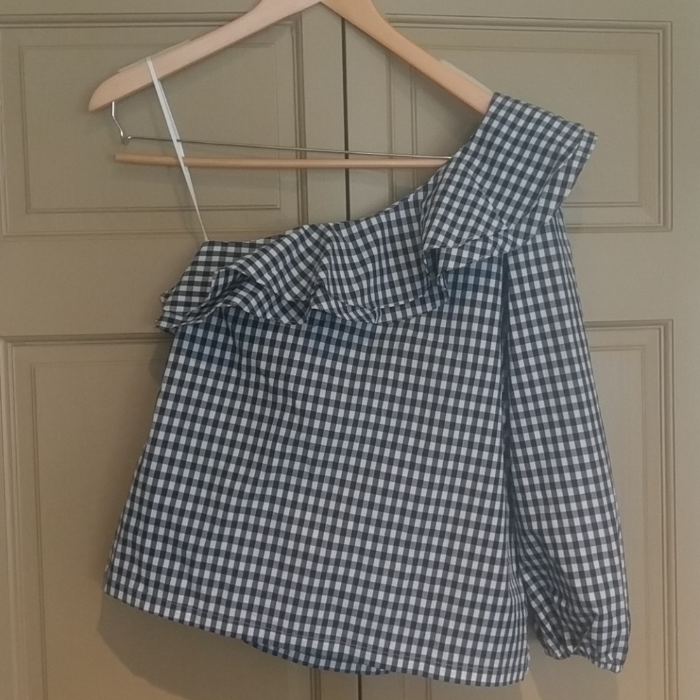 One sleeved J Crew blouse